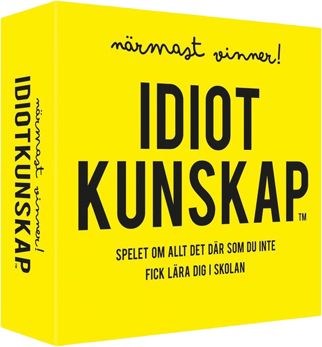 Idiotkunskap - Närmast vinner, från KYLSKÅPSPOESI, i färgen Yellow.