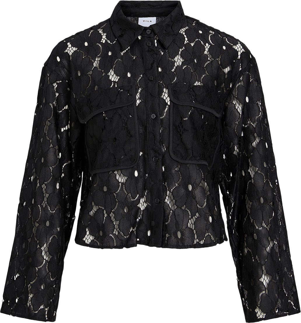 Vitonato Shirt, från Vila, i färgen Black Beauty.