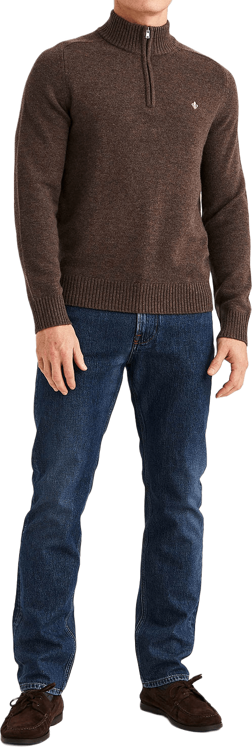 Hertford Half Zip, från Morris, i färgen Brown.