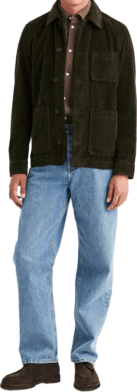 Fenix Cord Shirt Jacket, från Morris, i färgen Olive.