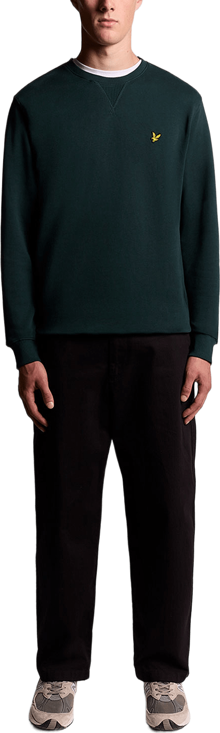 Crew Neck Sweatshirt, från Lyle & Scott, i färgen Dark Green.