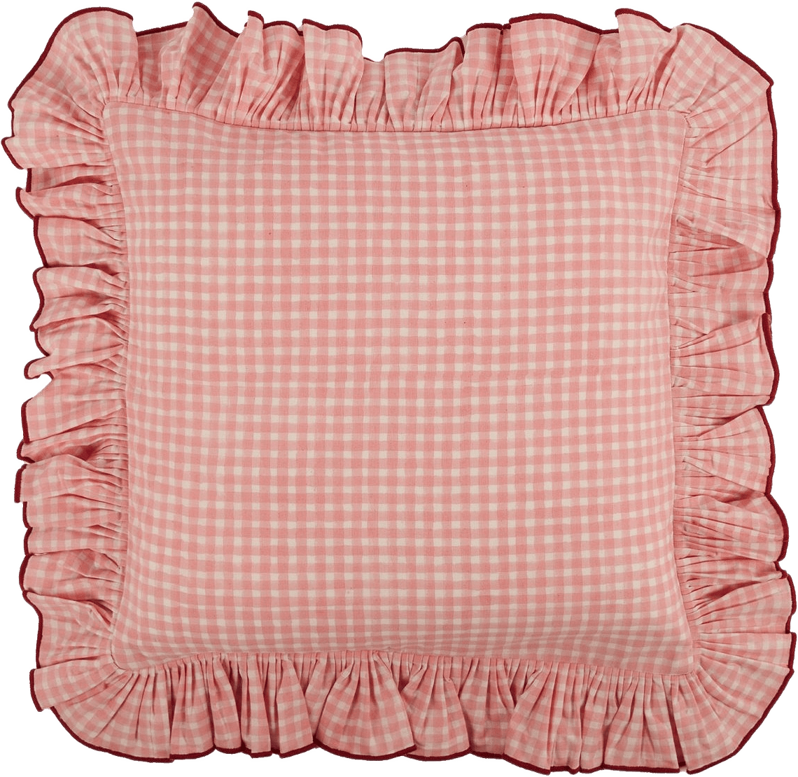 Vichy Kuddfodral - 40x40 Cm, från Pick A Poppy, i färgen light pink.