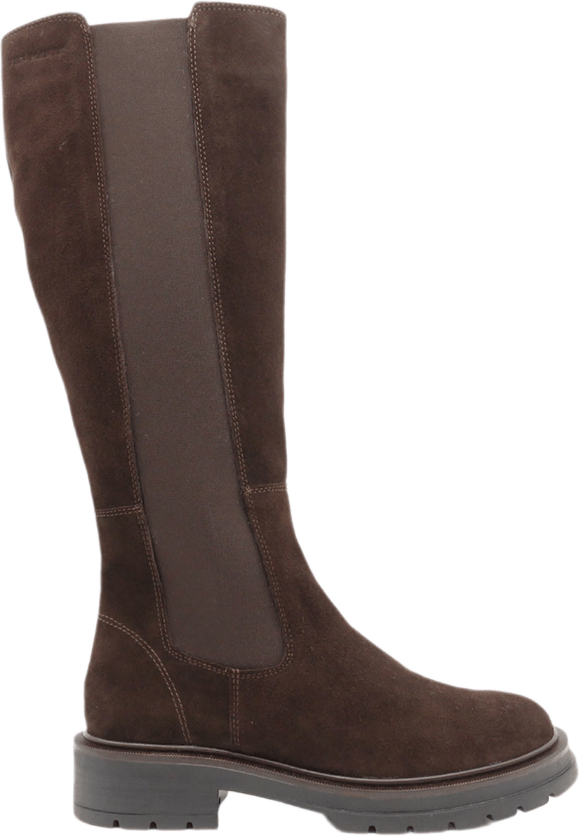 Hedvig mörk brun stövel m resår, från Ten points, i färgen Dark Brown.