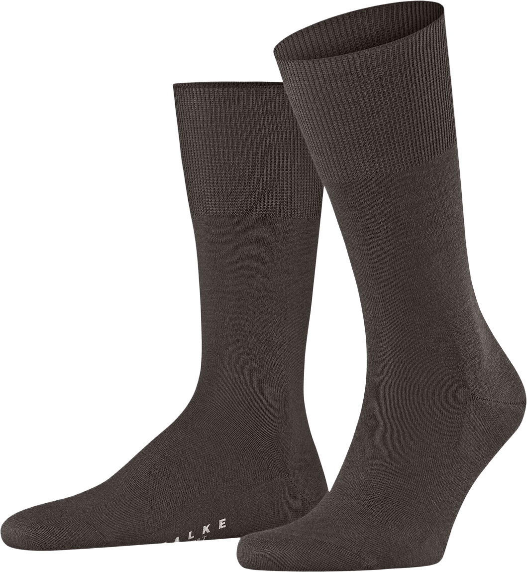 Airport Socks, från Falke, i färgen Brown Mel.
