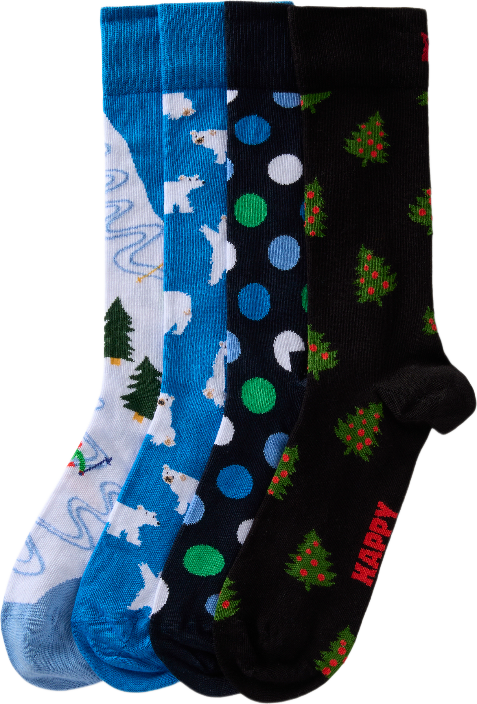 4-Pack Winter Gift Set, från Happy Socks, i färgen Blue.