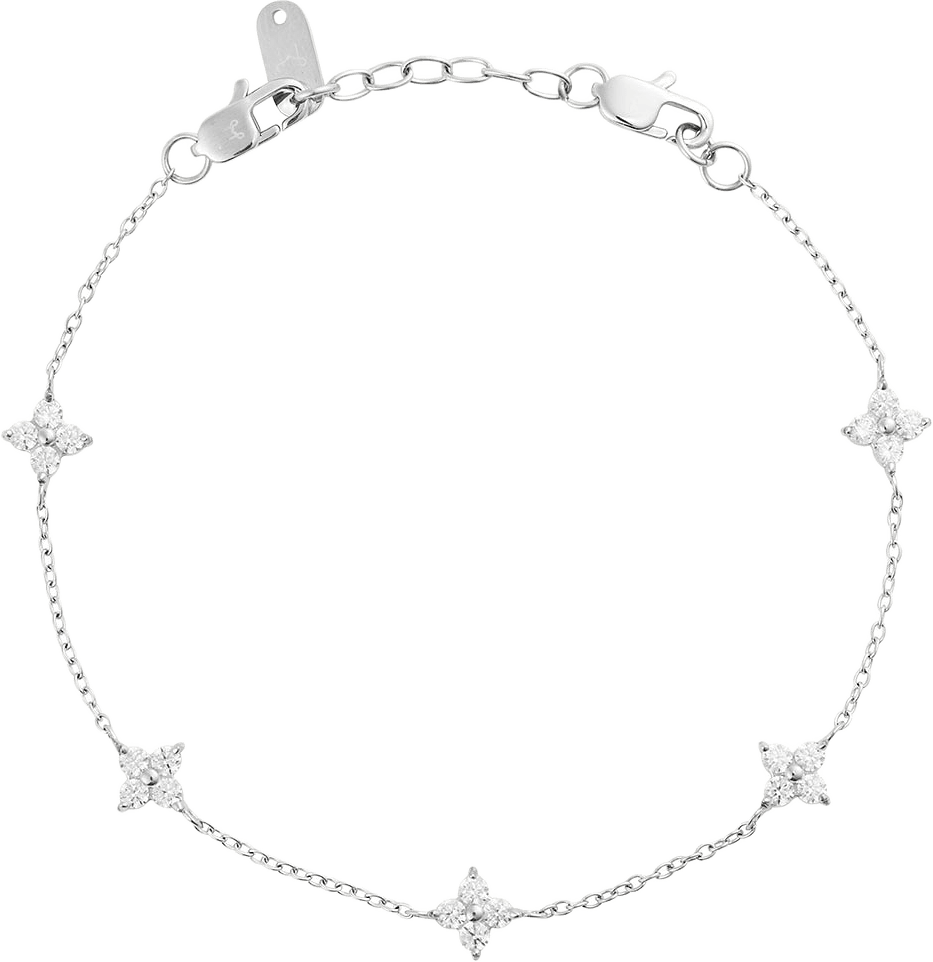 Ellie Steel Bracelet, från Mockberg, i färgen Steel.