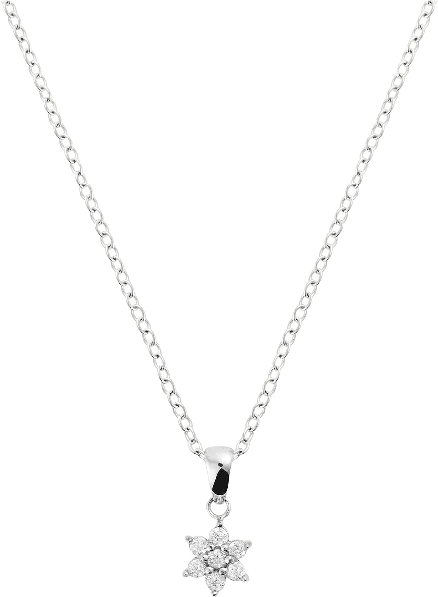 Flora Steel Necklace, från Mockberg, i färgen Steel.
