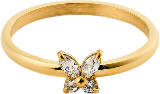 Butterfly Gold Ring, från Mockberg, i färgen Gold.