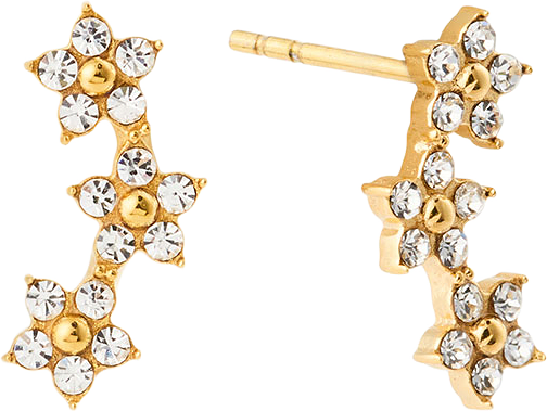 Ellie Gold Studs, från Mockberg, i färgen Gold.