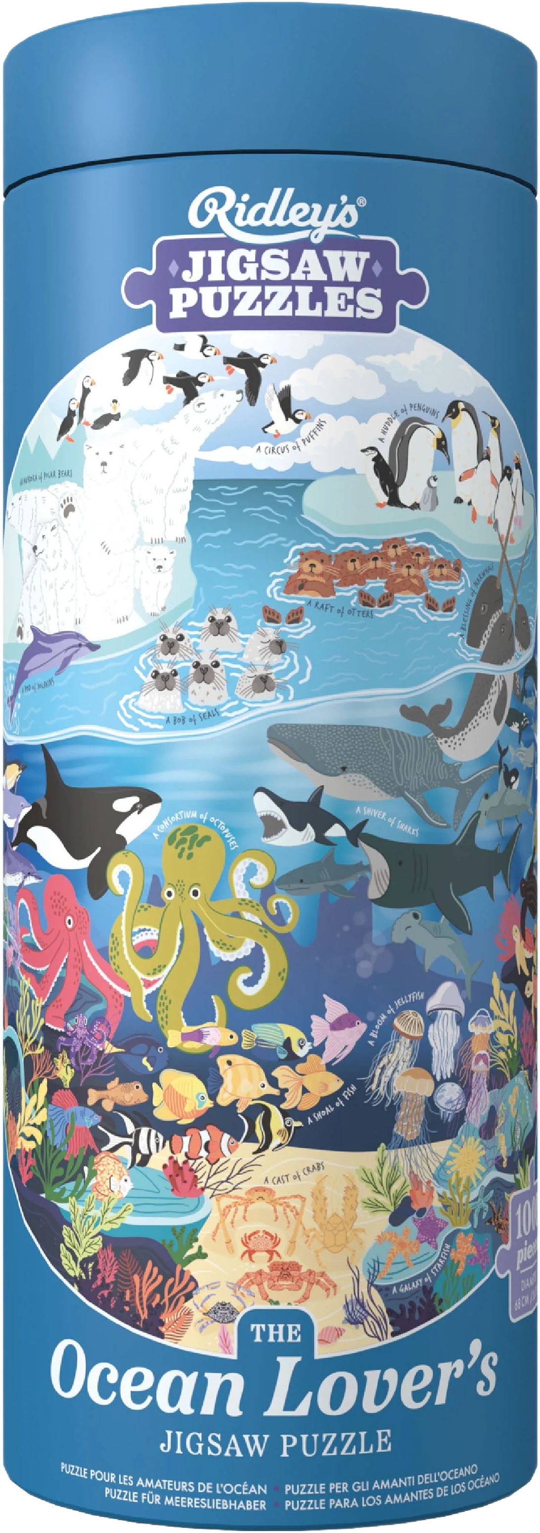 Pussel Ocean Lover, 1000 bitar, från Ridley`s Games, i färgen Multicolor.