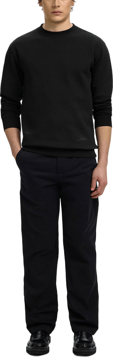 Tom Soft Crew Neck Sweatshirt, från Selected, i färgen Black.