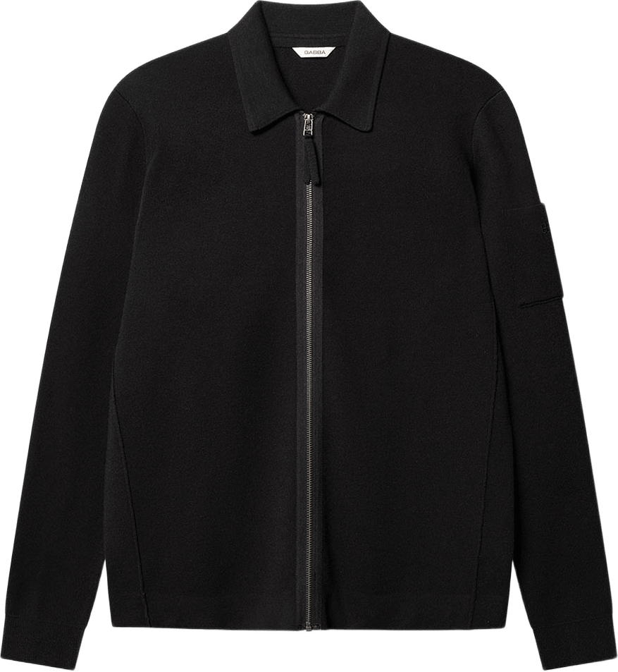Badriel Zip Lume LS Knit, från GABBA, i färgen Meteorite.