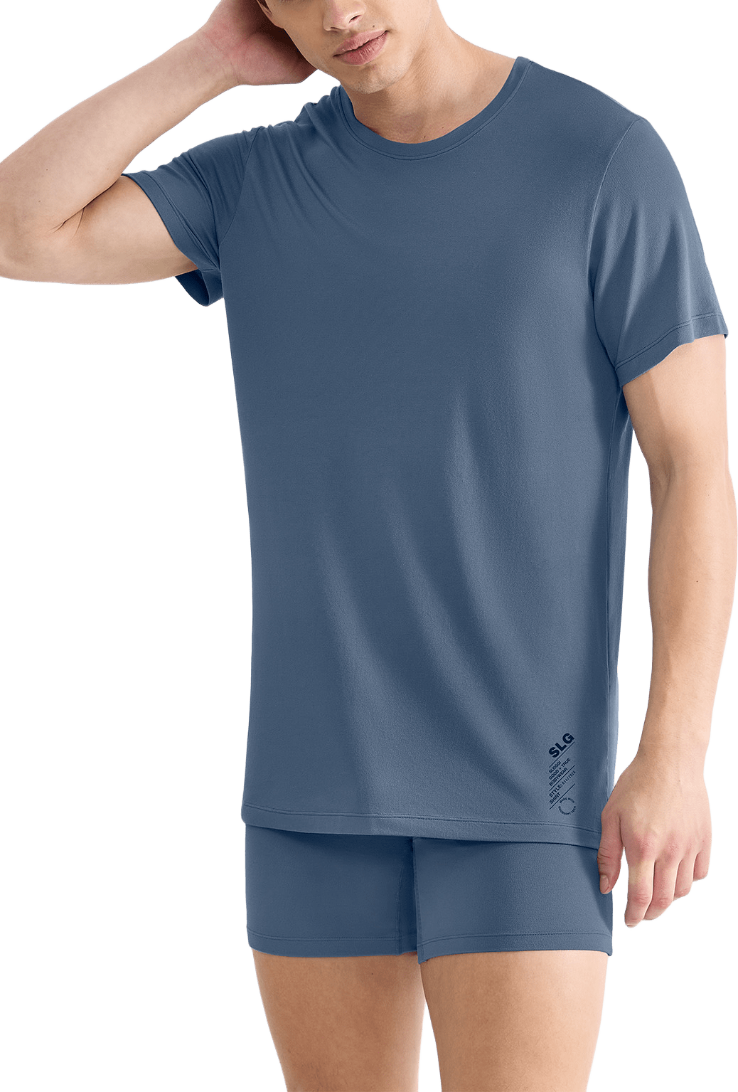 SLG Base Soft T-Shirt, från Sloggi, i färgen Cloudy Blue.