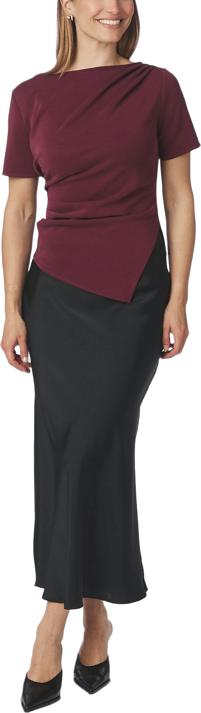Rasmine Soft Blouse, från Neo Noir, i färgen Wine.