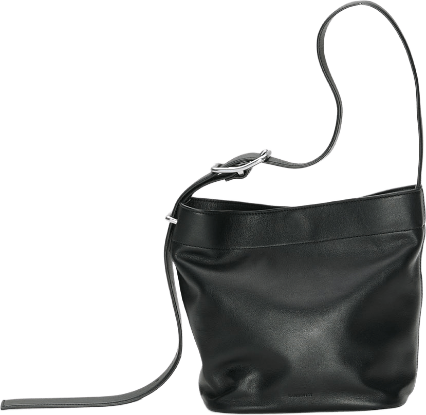 Sandqvist Shoulder Bag LEATHER Mini, från Sandqvist, i färgen Black.