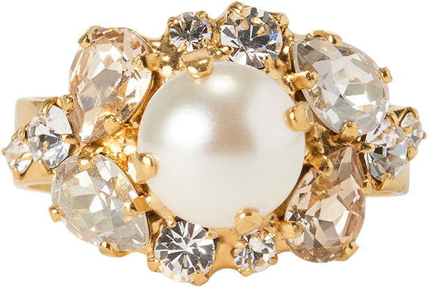 Molly Ring, från Caroline Svedbom, i färgen Gold.