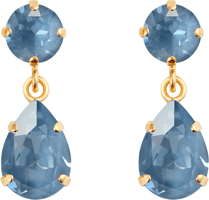 Mini Drop Earrings, från Caroline Svedbom, i färgen Gold.