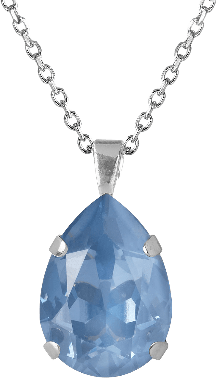 Mini Drop Necklace, från Caroline Svedbom, i färgen Rhodium.