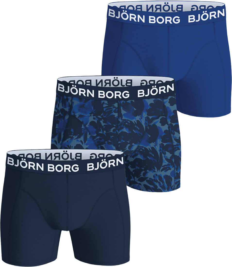 Cotton Stretch Boxer 3-pack, från Björn Borg, i färgen Multipack 2.