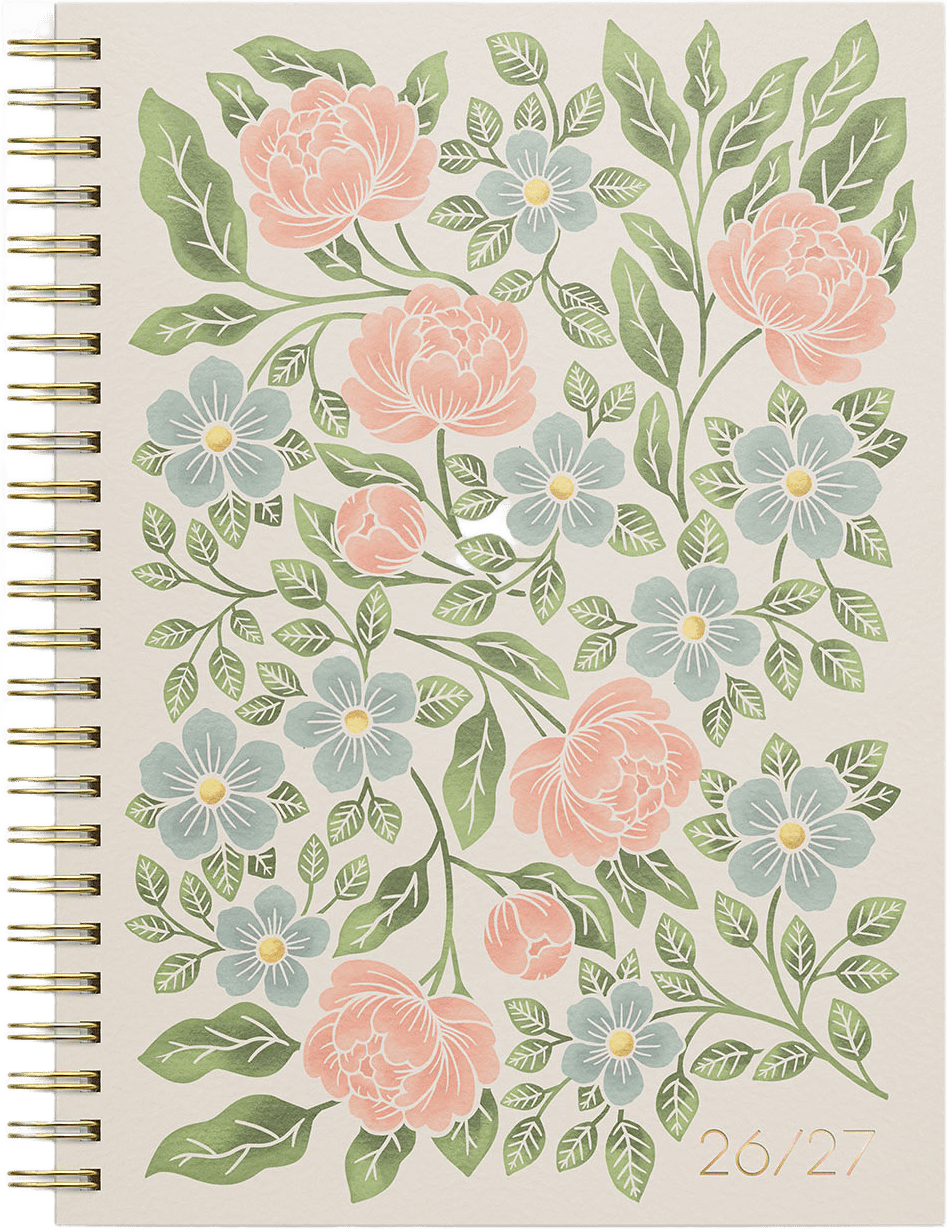 Kalender 26/27 Study A5 Story Blomma, från Burde, i färgen Flerfärgad.