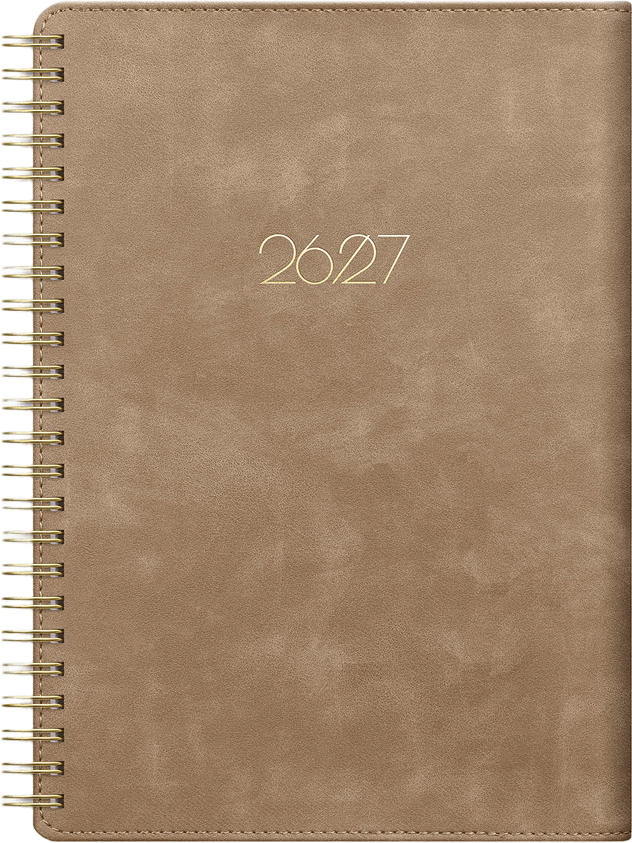 Kalender 26/27 Senator A5 Twist beige, från Burde, i färgen Beige.