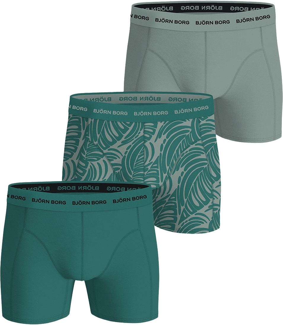 Cotton Stretch Boxer 3-Pack, från Björn Borg, i färgen Multipack 3.