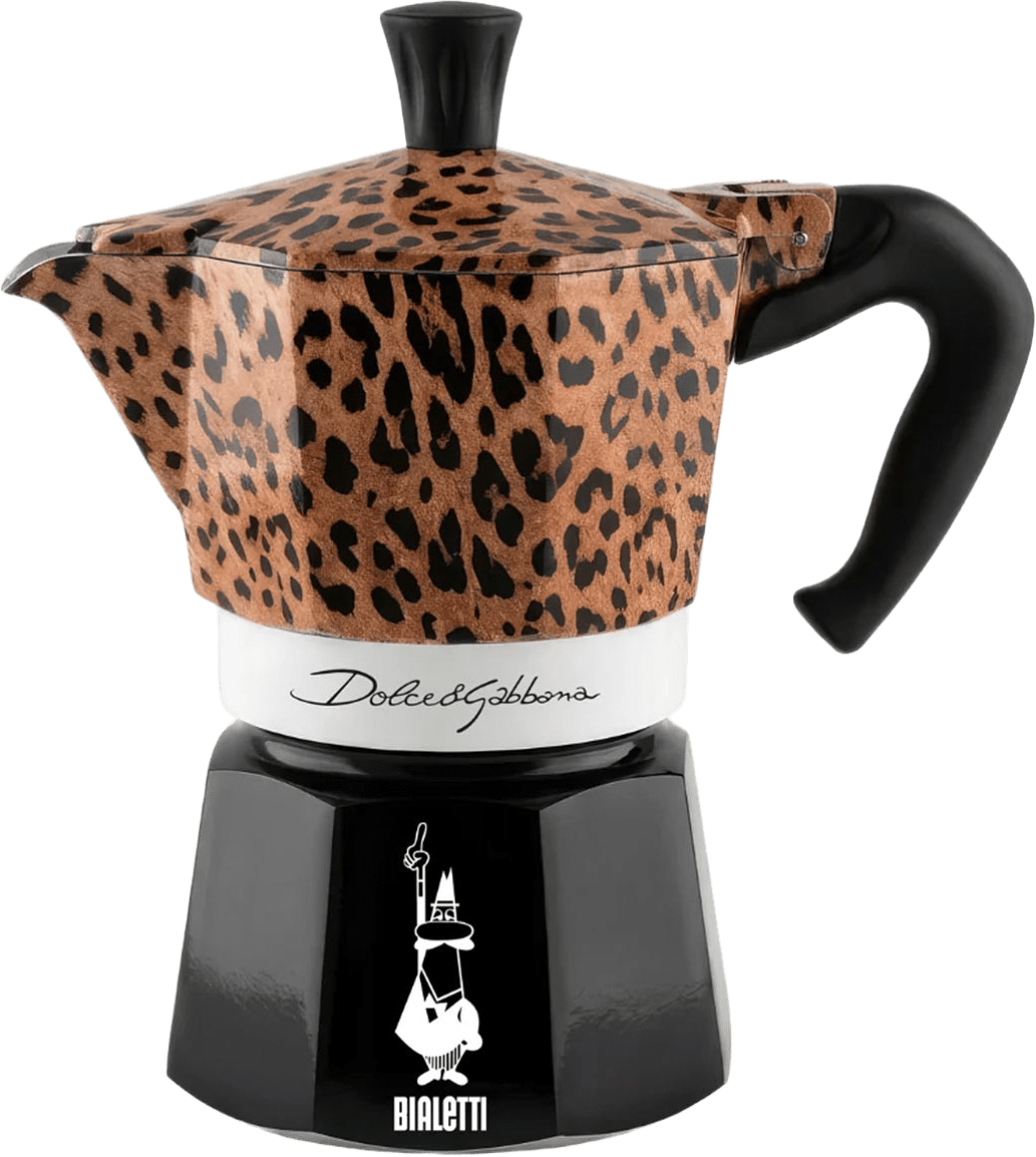 Bialetti X Dolce&Gabbana Leopardo Moka Express, från Bialetti, i färgen Black/Brown.