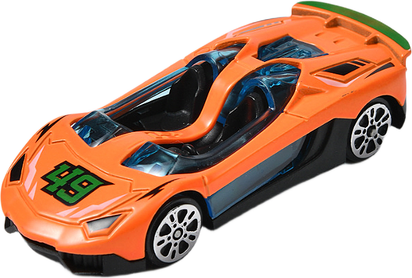 Racerbil 1:64, från Å KIDS, i färgen Light Orange.