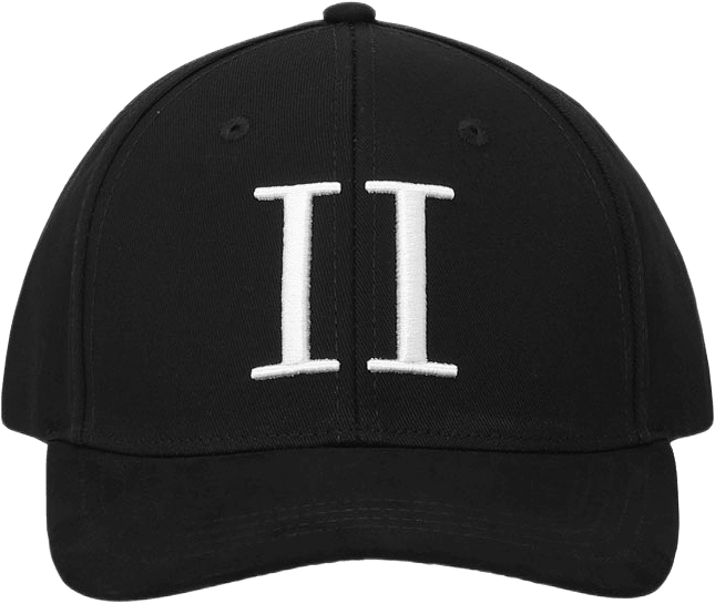 Core Baseball Cap Suede, från LES DEUX, i färgen Black/White.