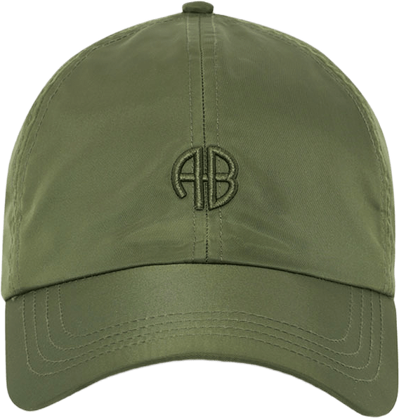 Jeremy Baseball Cap Nylon, från Anine Bing, i färgen Army Green.