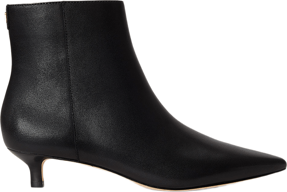 Francesca Calfskin Bootie, från Lauren Ralph Lauren, i färgen Black.