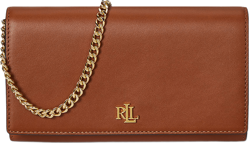 Leather Medium Adair II Crossbody, från Lauren Ralph Lauren, i färgen Lauren Tan.