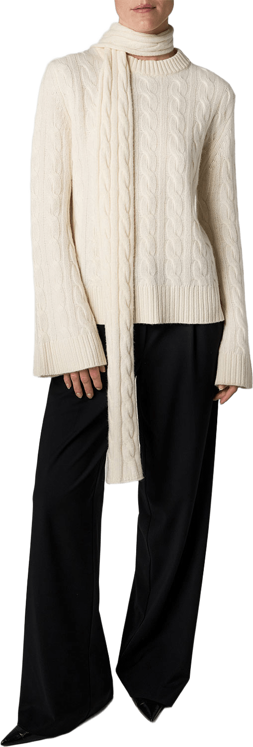 The Sibyll Wool Jumper, från Marville Road, i färgen Creme.