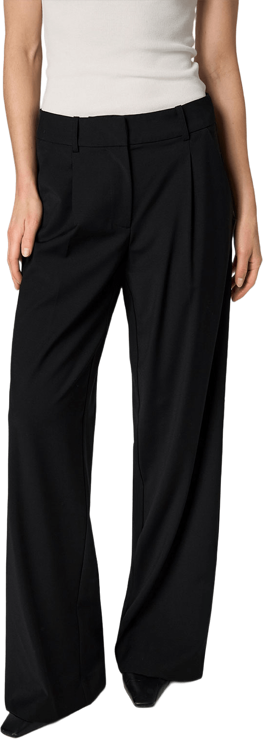 The Ingrid Wool Trousers, från Marville Road, i färgen Black.