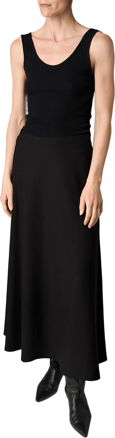 The Franka Crepe Skirt, från Marville Road, i färgen Black.