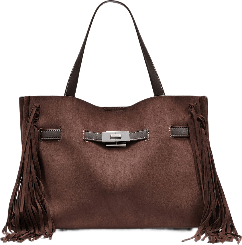 Bryar Large Satchel, från DKNY, i färgen Coffee Bean.