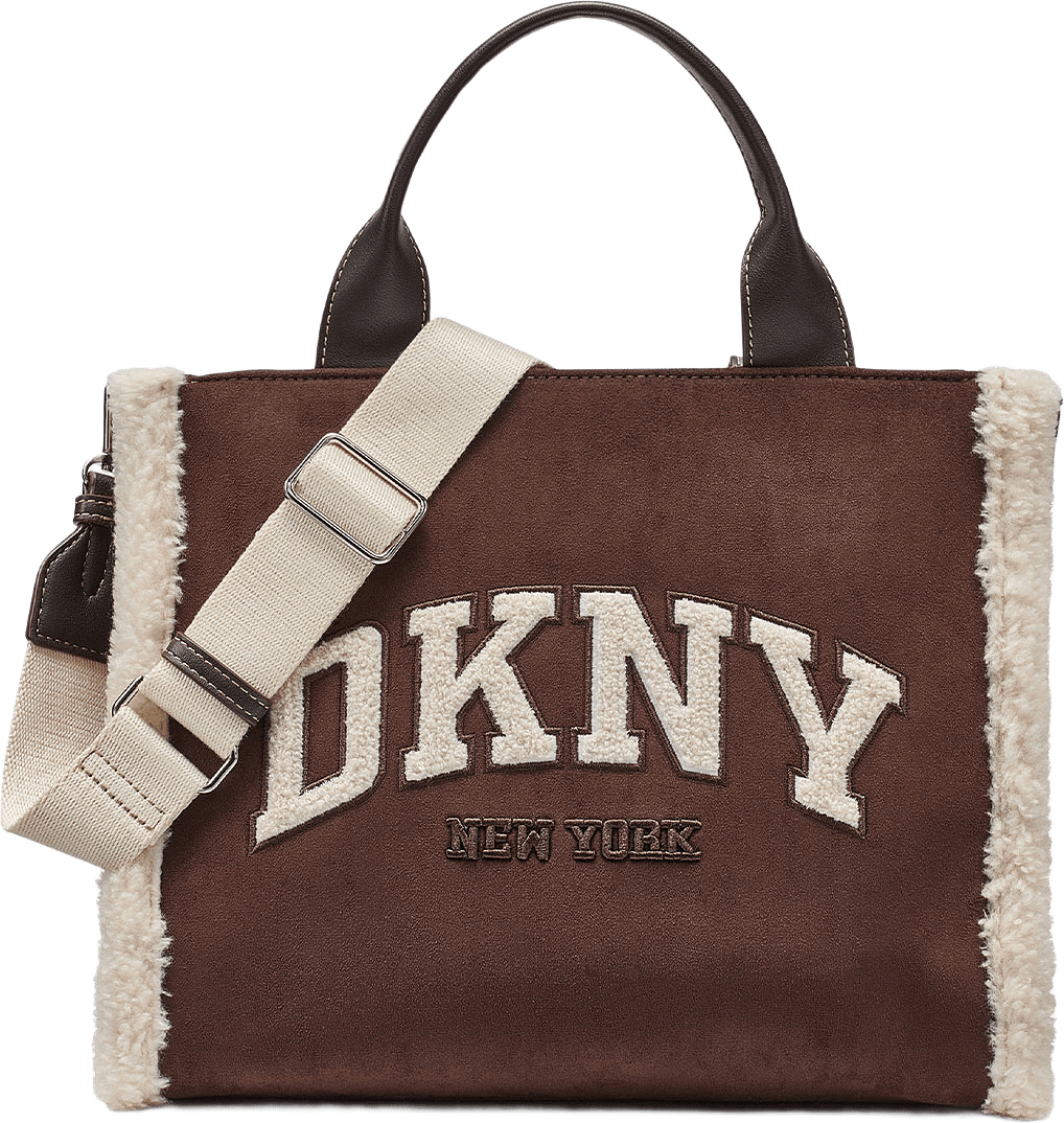 Hadlee Medium Tote, från DKNY, i färgen Coffee Bean.
