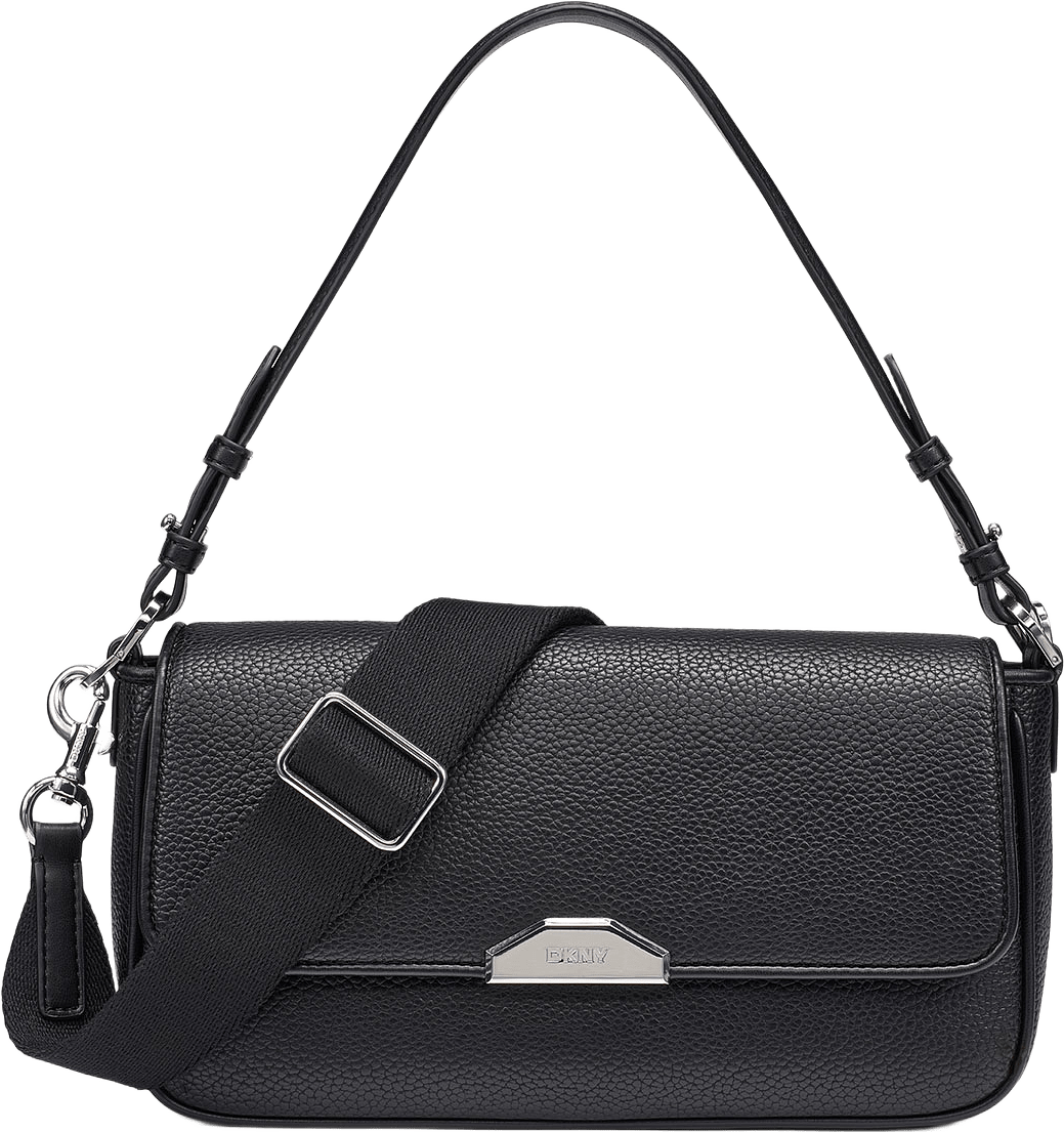 Willa Medium Baguette Cr, från DKNY, i färgen Black/Silver.