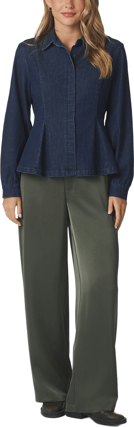 Melody Denim Shirt, från Neo Noir, i färgen Dark Blue.