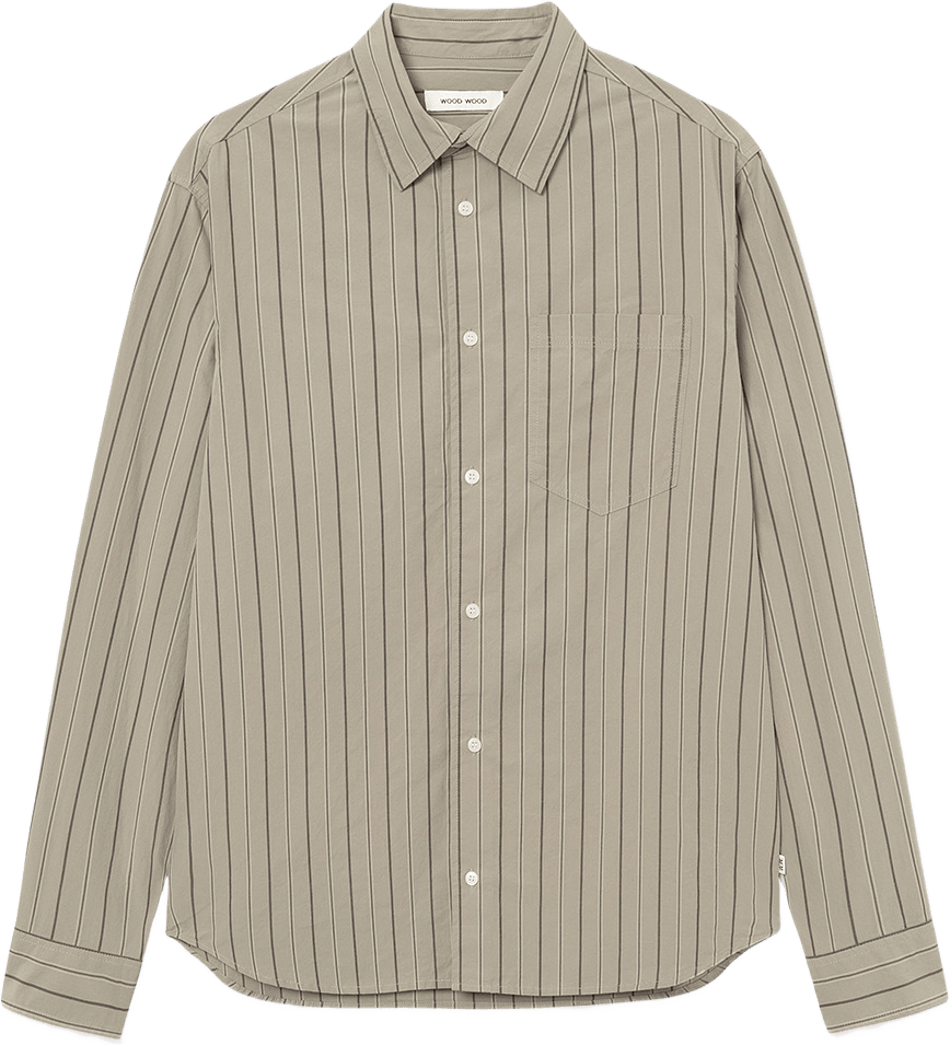 Nico shirt, från Wood Wood, i färgen Overland Trek Stripe.