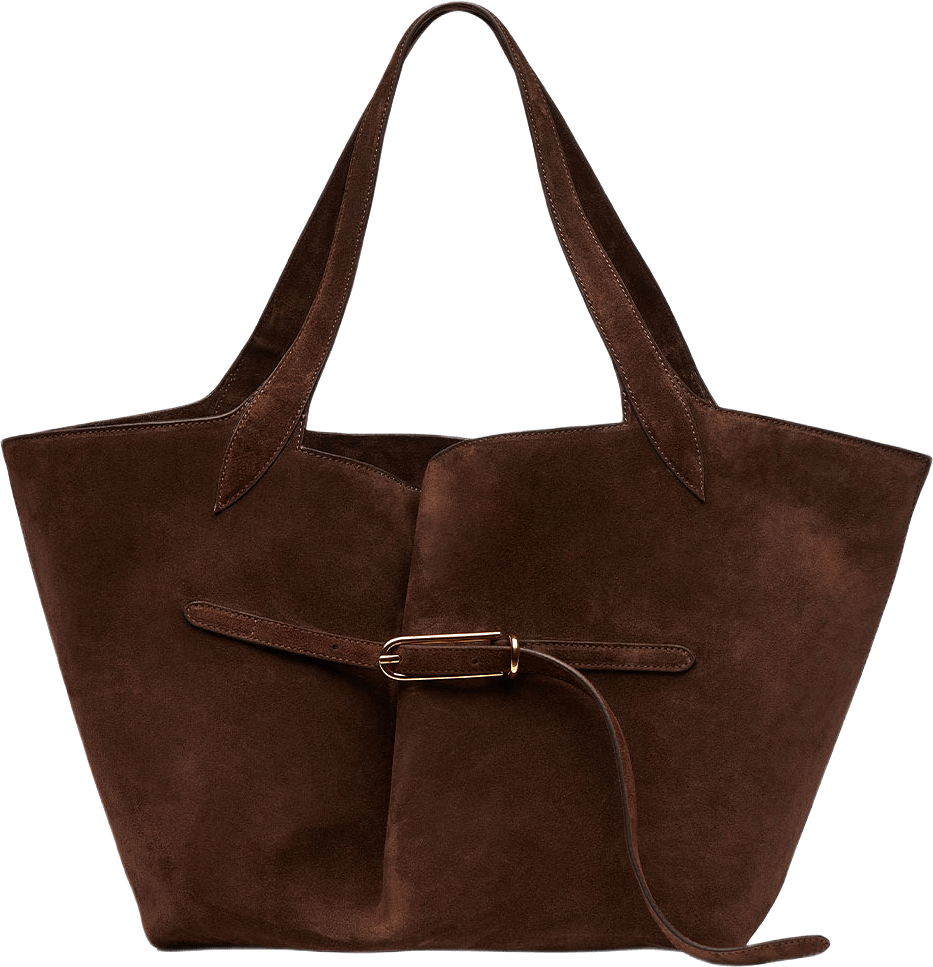 Belted Tote, från Liffner, i färgen Dark Brown.