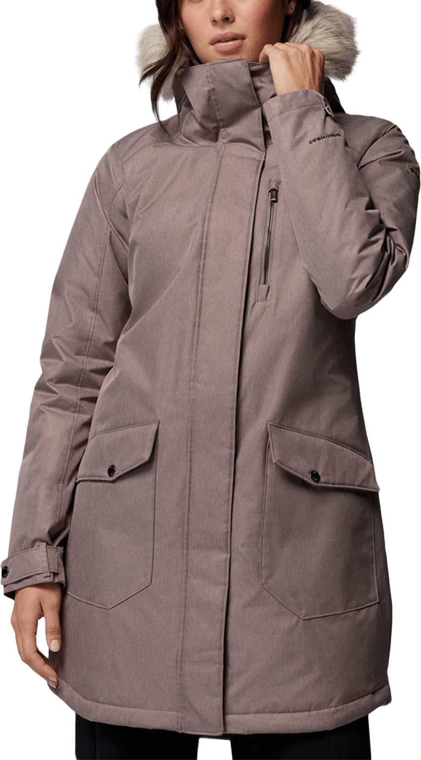 Suttle Mountain™ Long Insulated Jacket, från Columbia, i färgen Iron.