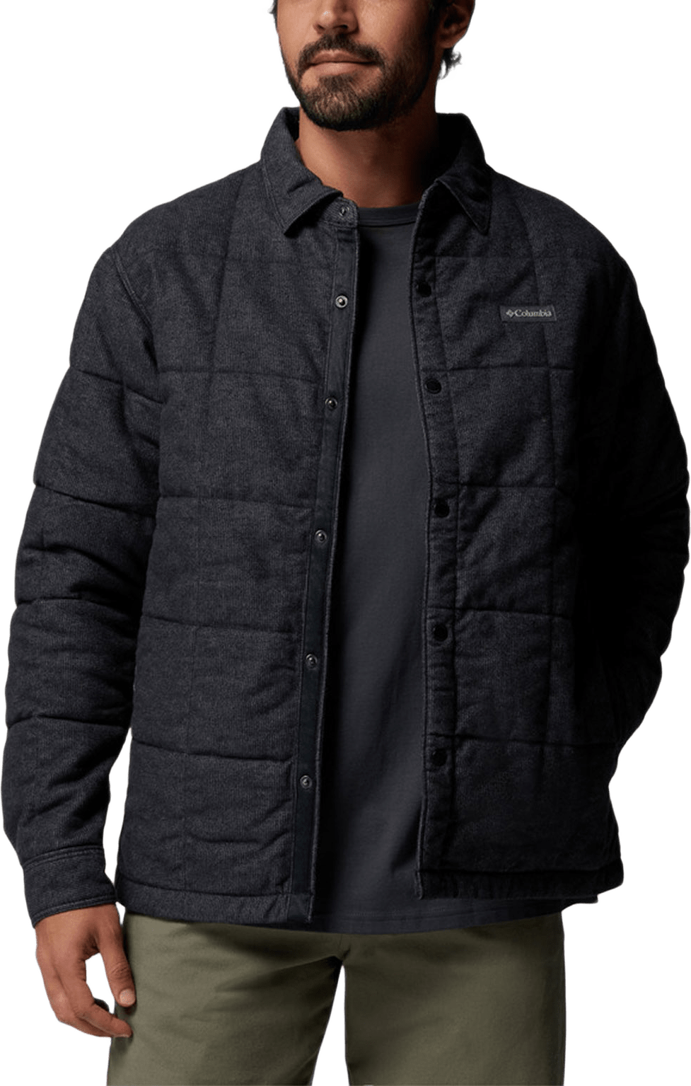 Landroamer™ II Quilted Shirt Jacket, från Columbia, i färgen Black.