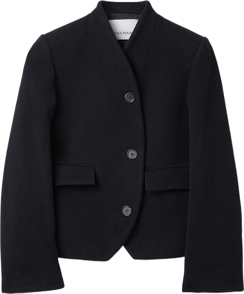Short Curved Jacket, från Dagmar, i färgen Black.