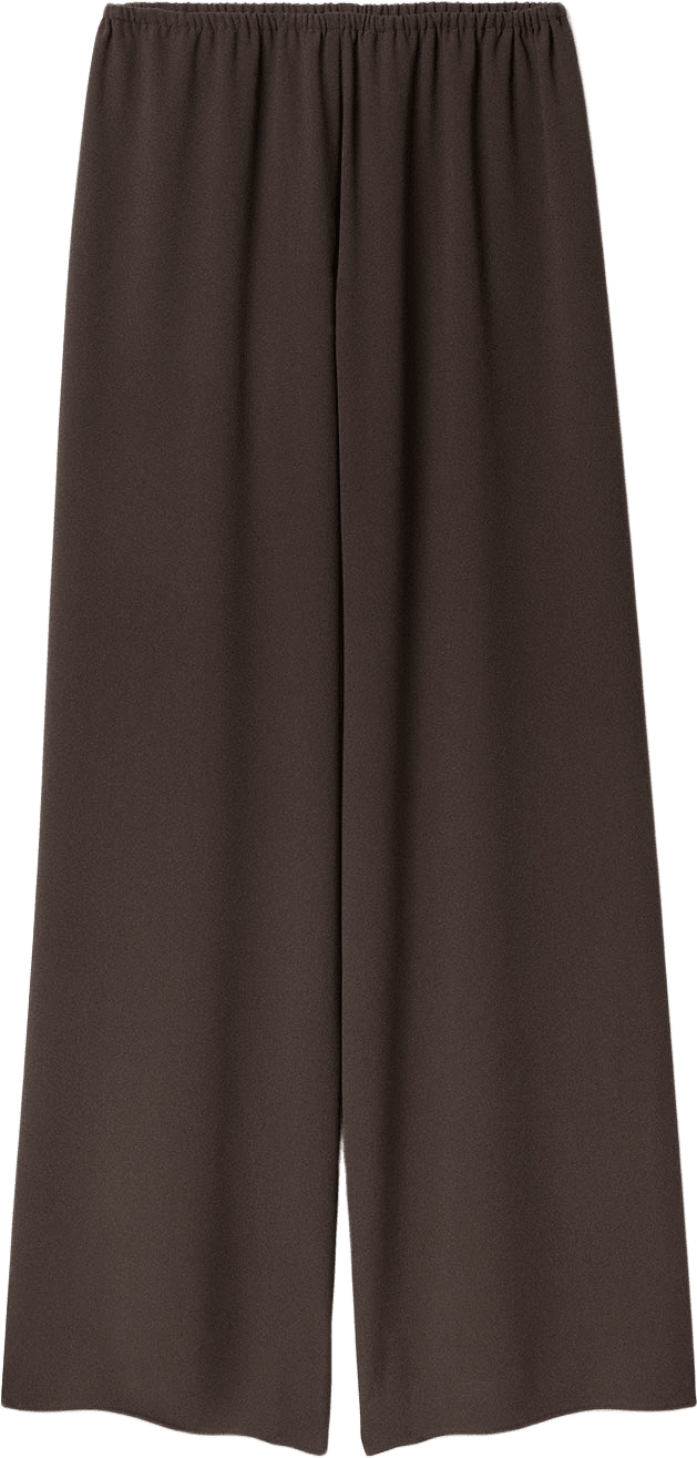 Fluid Crepe Trousers, från Dagmar, i färgen Chocolate Brown.