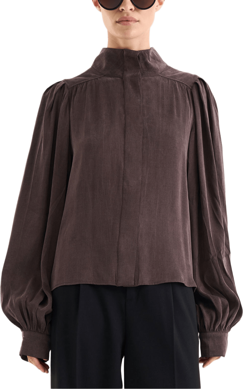Sancia Blouse, från Twist & Tango, i färgen Mocha Brown.