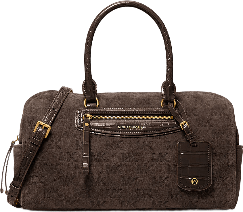Jet Set Travel Medium Duffle Satchel, från Michael Kors, i färgen Chocolate.