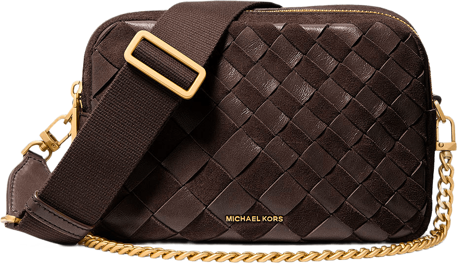 Bryant Medium Camera Crossbody Bag, från Michael Kors, i färgen Chocolate.