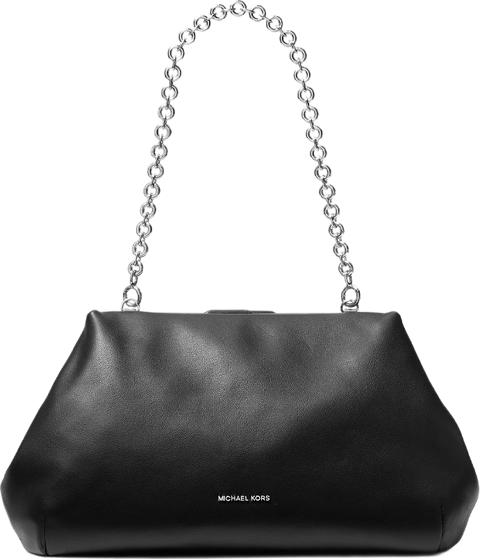 Goldie Large Cloud Frame Clutch, från Michael Kors, i färgen Black.