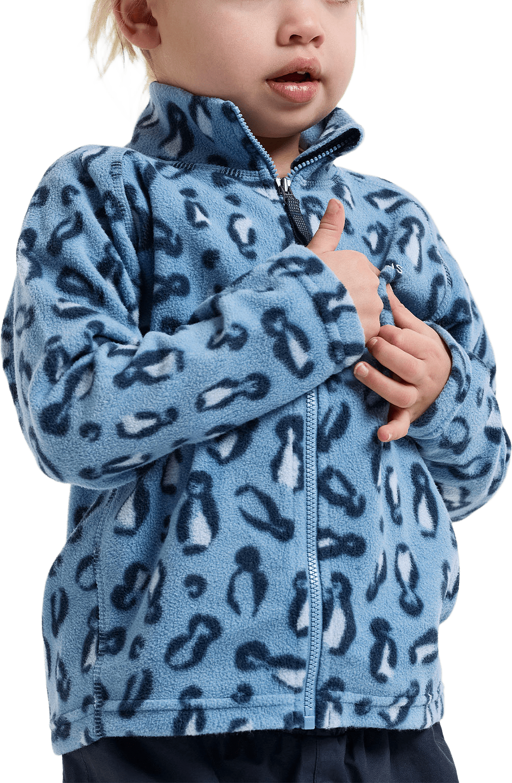 Monte Fullzip 11, från Didriksons, i färgen Penguino Blue.